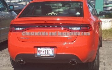 MR KITE 7 - Vanity License Plate by Busted Ride