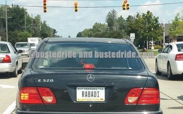 RABADI - Vanity License Plate by Busted Ride