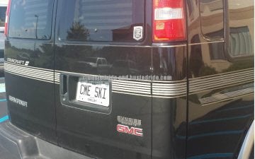 C ME SKI - Vanity License Plate by Busted Ride