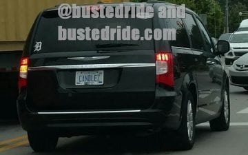 CANDLEZ - Vanity License Plate by Busted Ride