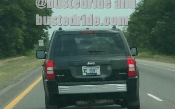 (E) Bony - Vanity License Plate by Busted Ride