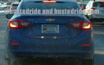 (M)egoblu - Vanity License Plate by Busted Ride