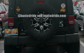 MY JEEP - Vanity License Plate by Busted Ride