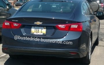 Two for one T Cee and Tee C - Vanity License Plate by Busted Ride