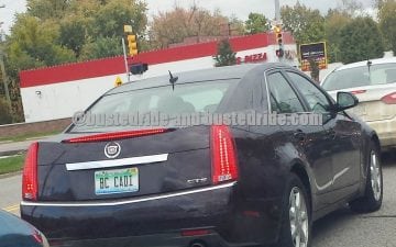 BC CADI - Vanity License Plate by Busted Ride
