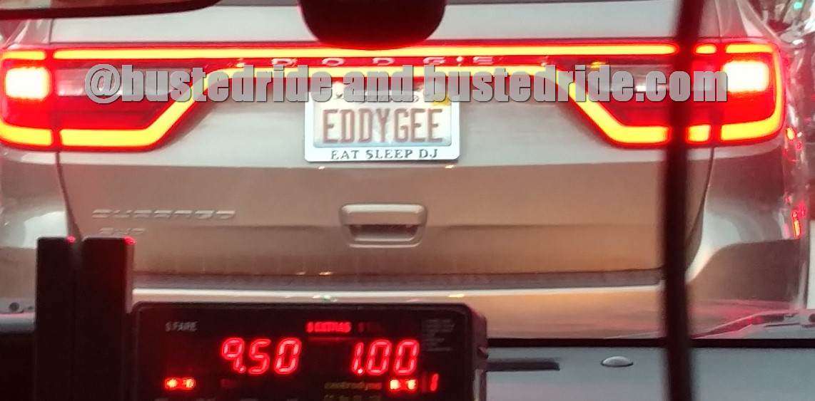 EddyGee - Vanity License Plate by Busted Ride