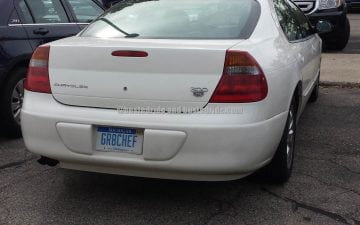 GR8CHEF - Vanity License Plate by Busted Ride