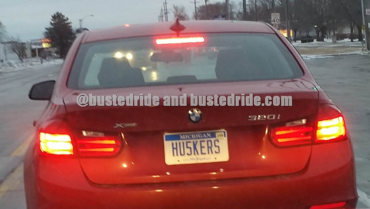 HU5KERS - Vanity License Plate by Busted Ride