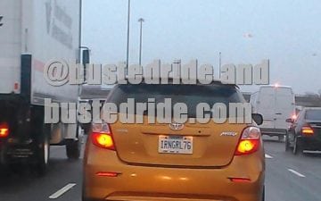 IRNGRL76 - Vanity License Plate by Busted Ride