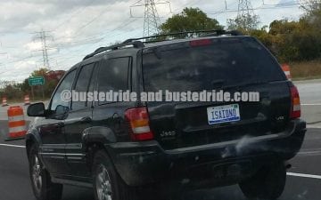 ISAIDNO - Vanity License Plate by Busted Ride