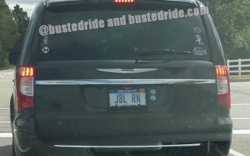 JBL RN - Vanity License Plate by Busted Ride