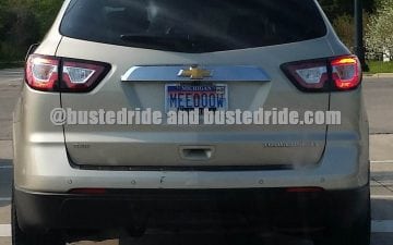 Meeooow - Vanity License Plate by Busted Ride