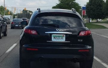 MUSICAA - Vanity License Plate by Busted Ride