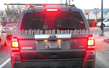 NDEED - Vanity License Plate by Busted Ride