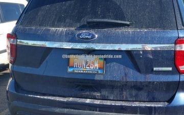RUN26M - Vanity License Plate by Busted Ride