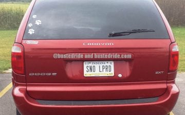 SNo Lprd - Vanity License Plate by Busted Ride