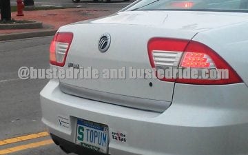 Stopum - Vanity License Plate by Busted Ride
