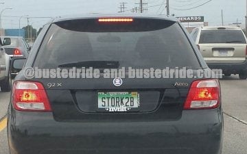 STORK2B - Vanity License Plate by Busted Ride