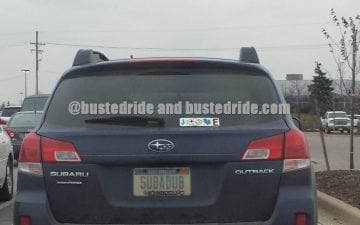 SUBADUB - Vanity License Plate by Busted Ride