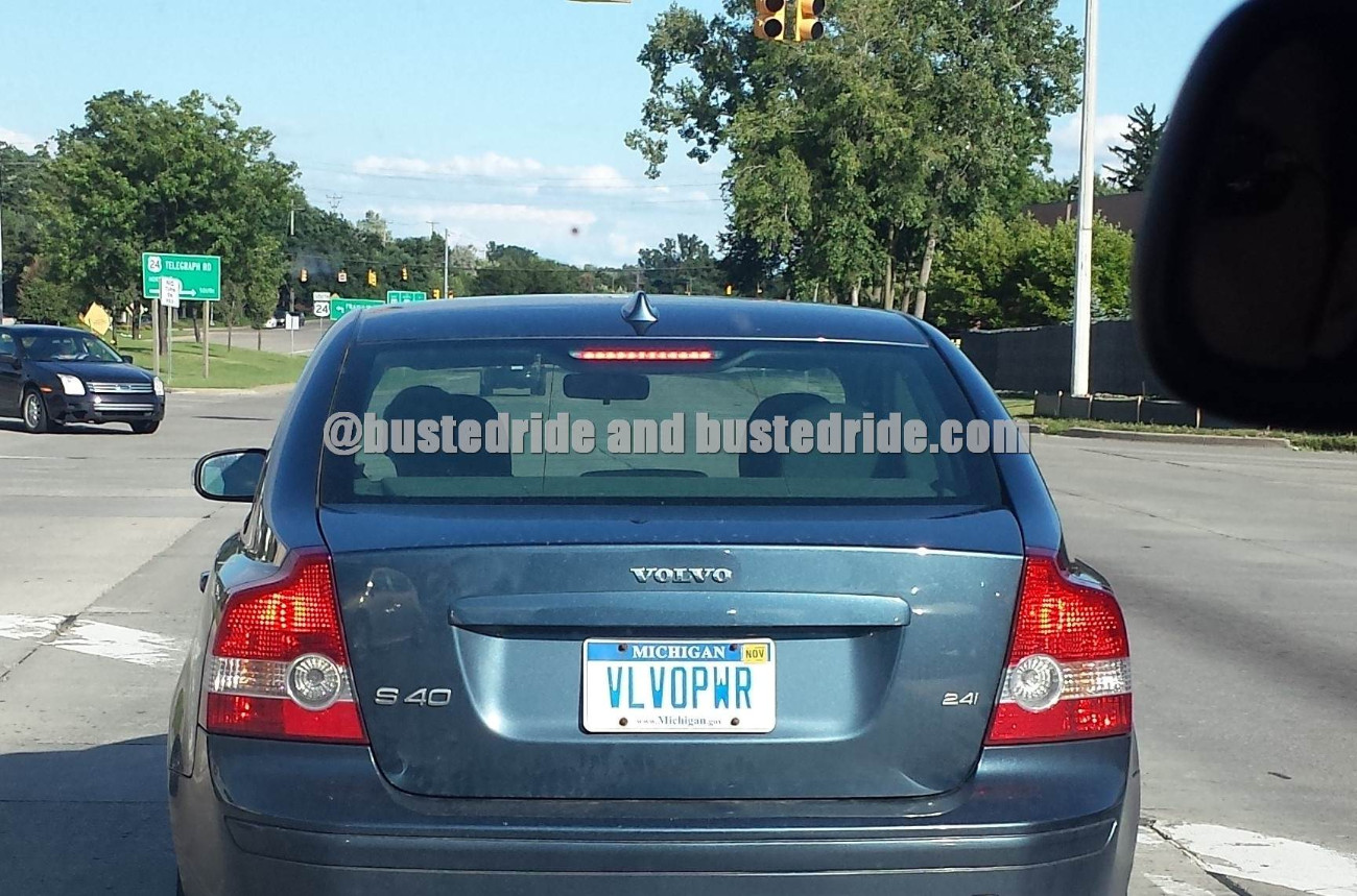 VLVOPWR - Vanity License Plate by Busted Ride