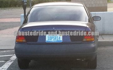 10PSR14 - Vanity License Plate by Busted Ride