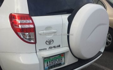AARUSHH - Vanity License Plate by Busted Ride