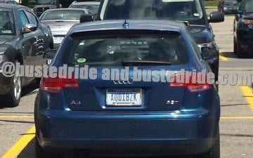 AUDIBZK - Vanity License Plate by Busted Ride