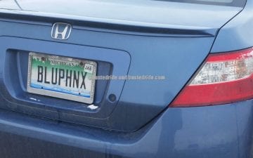BLUPHNX - Vanity License Plate by Busted Ride