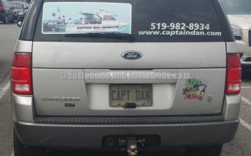 CAPT DAN - Vanity License Plate by Busted Ride