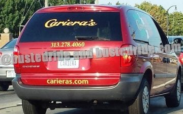 Cariera - Vanity License Plate by Busted Ride