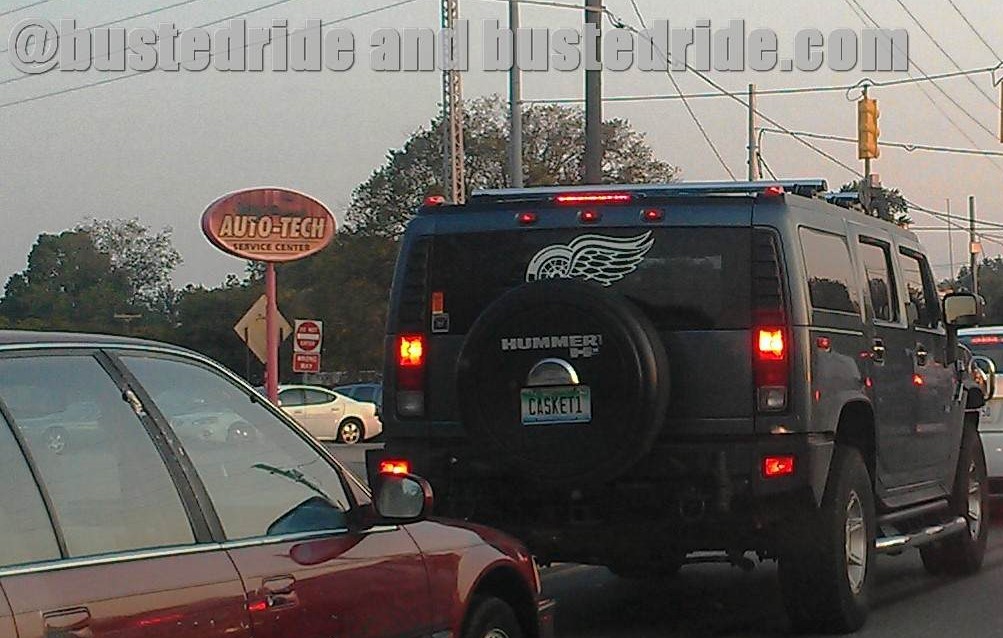 CASKET1 - Vanity License Plate by Busted Ride
