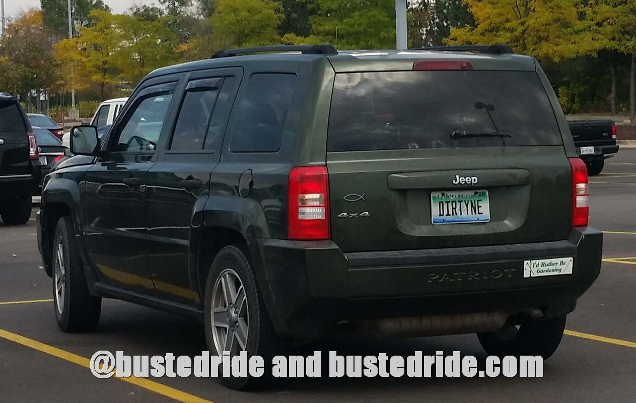 DIRTYNE - Vanity License Plate by Busted Ride