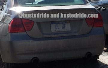 GL HF - Vanity License Plate by Busted Ride