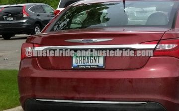 GR8AGNT - Vanity License Plate by Busted Ride