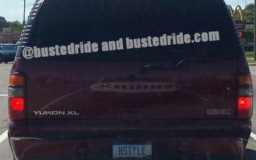 HSTYLE - Vanity License Plate by Busted Ride