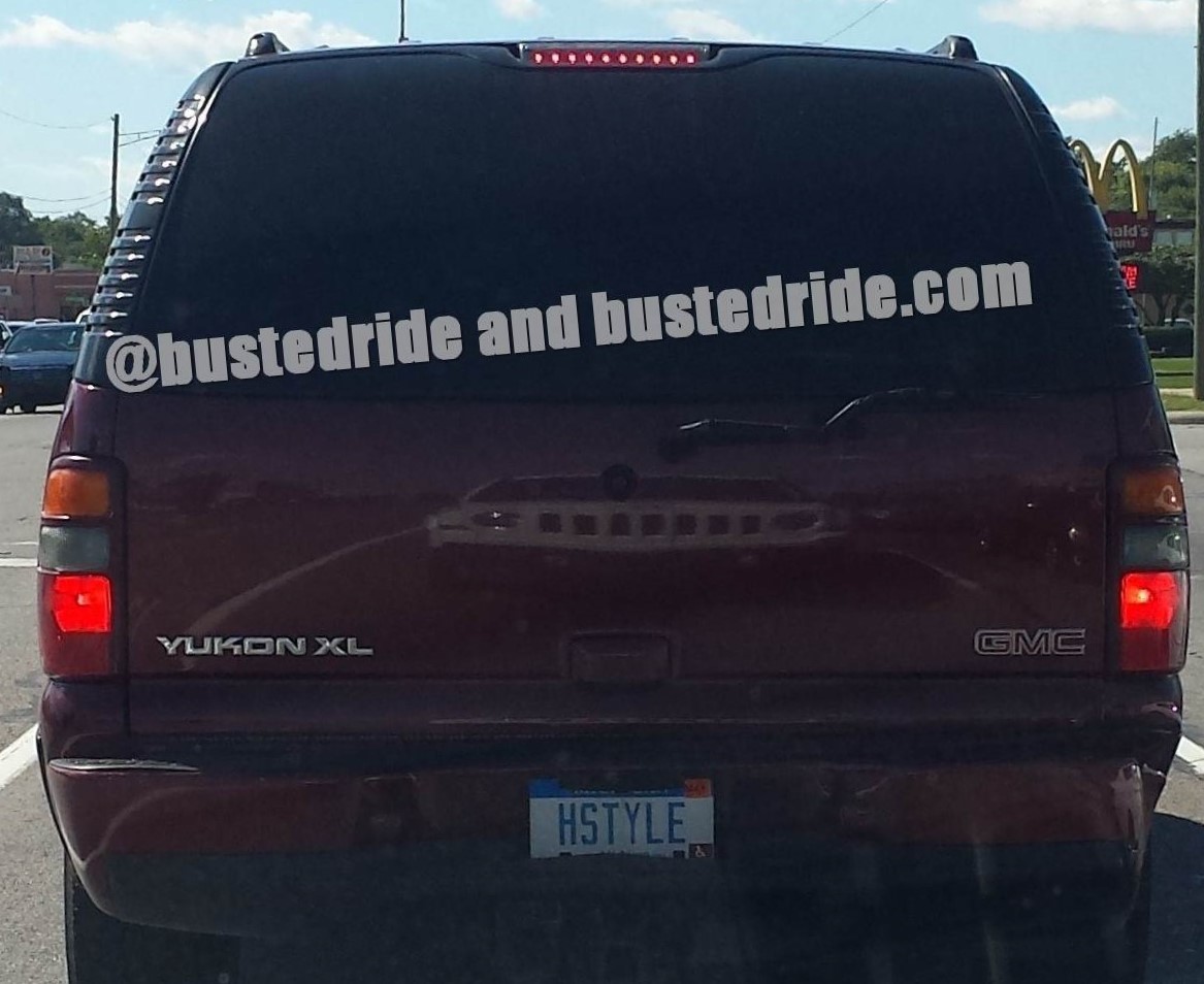 HSTYLE - Vanity License Plate by Busted Ride