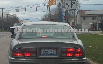 HARRIS3 - Vanity License Plate by Busted Ride