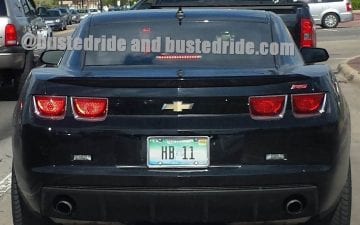 HB 11 - Vanity License Plate by Busted Ride