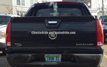 IRON 01 - Vanity License Plate by Busted Ride