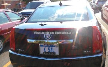 K SAL - Vanity License Plate by Busted Ride