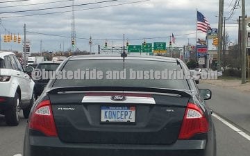 Konceps - Vanity License Plate by Busted Ride