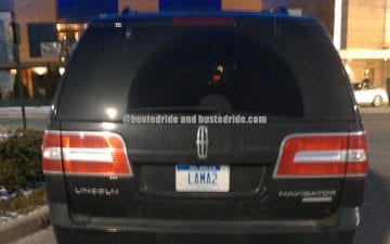 LAMA 2 - Vanity License Plate by Busted Ride