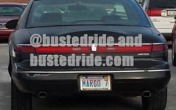 MARGO 7 - Vanity License Plate by Busted Ride