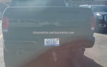 MILLWRT - Vanity License Plate by Busted Ride