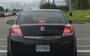 Newton66 - Vanity License Plate by Busted Ride