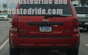 OESCRKR - Vanity License Plate by Busted Ride