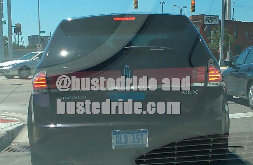 OLD 1ST - Vanity License Plate by Busted Ride