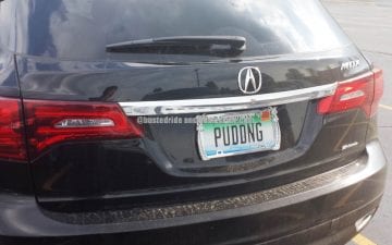 PUDDNG - Vanity License Plate by Busted Ride