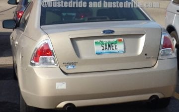 Samee - Vanity License Plate by Busted Ride