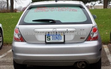 (S)oundd - Vanity License Plate by Busted Ride
